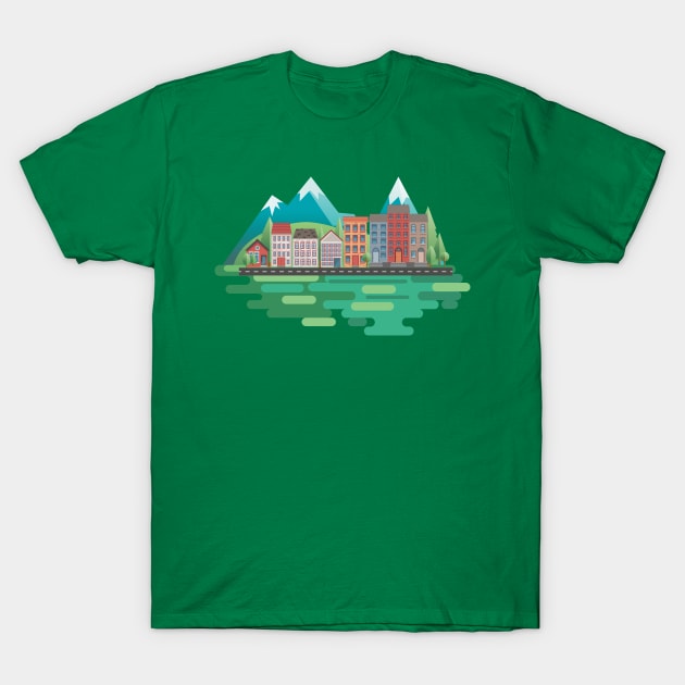 Cute Landscape T-Shirt by SWON Design